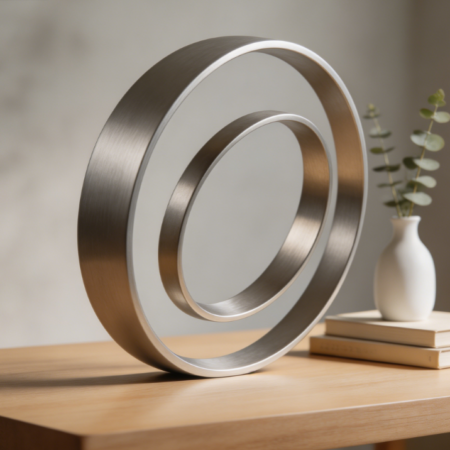 Artistic Circular Desktop Sculpture Ornament